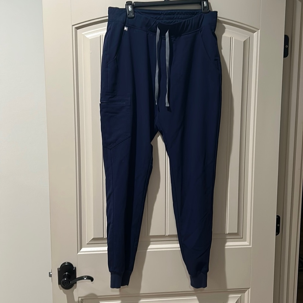 Figs navy blue joggers size large